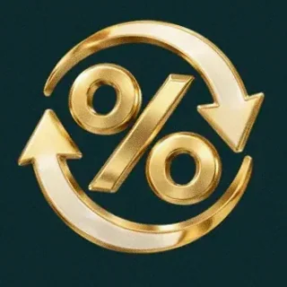 Percent cycle icon — Vegas Now