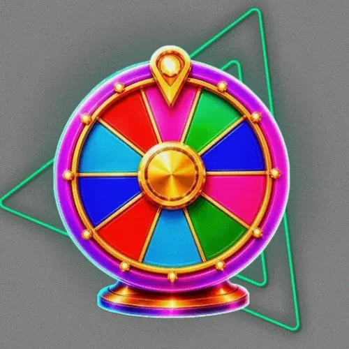 Colourful prize wheel