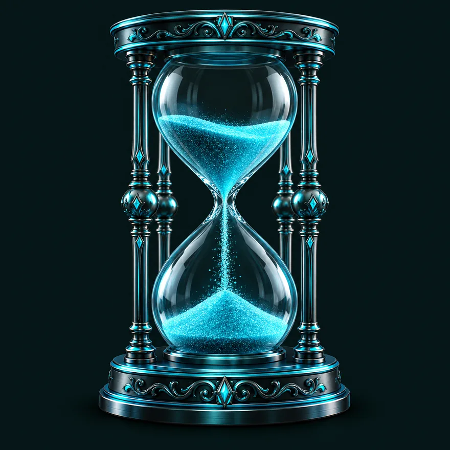 Ornate hourglass — Vegas Now