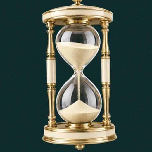 Ornate hourglass — Vegas Now