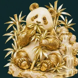 Panda eating bamboo — Vegas Now