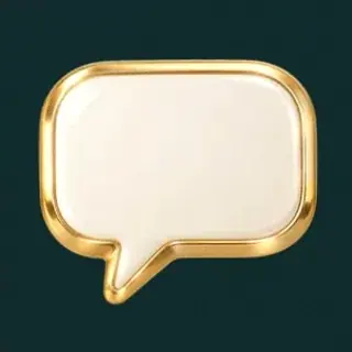 Gold speech bubble — Vegas Now